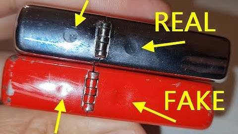 Zippo lighter real vs fake review.  How to spot fake zippo