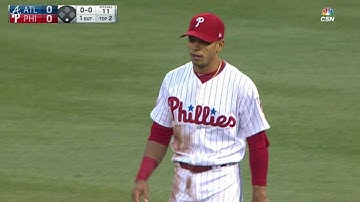 ATL@PHI: Hernandez makes an impressive running catch