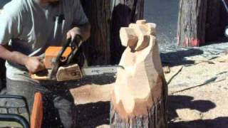 Chainsaw Carved Bears South Lake Tahoe, CA.