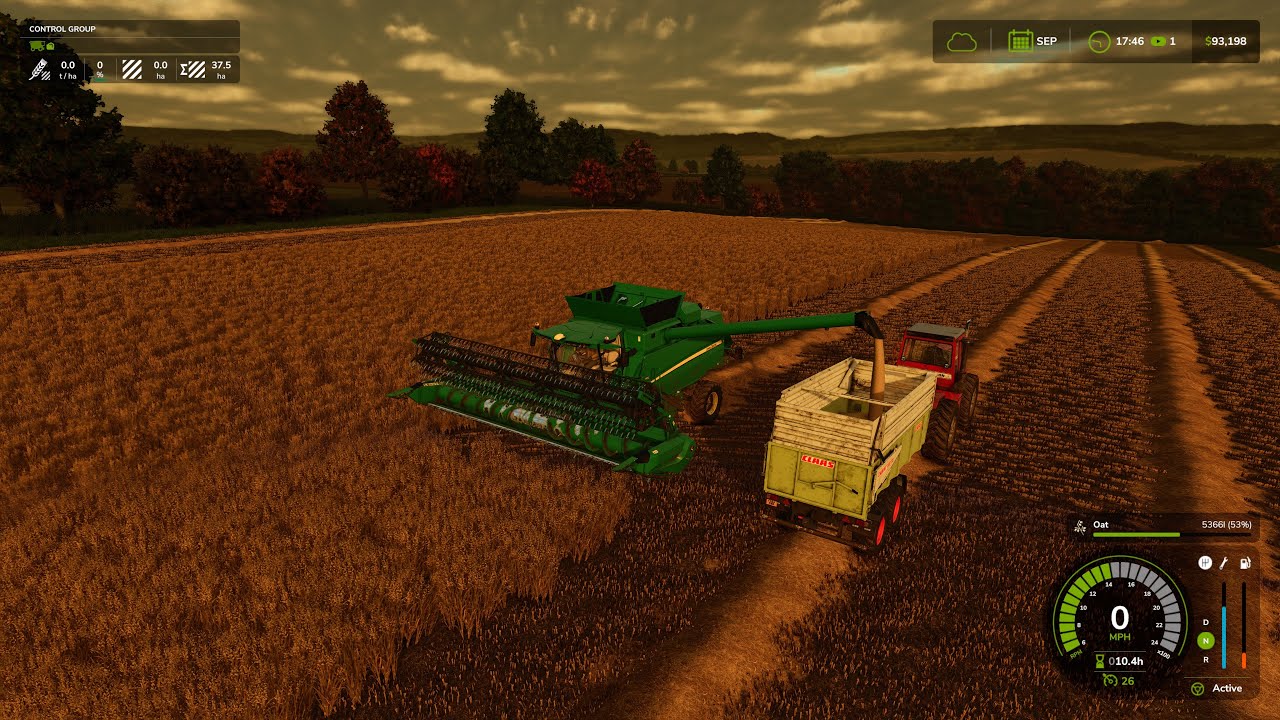 We’re Oat Of Crops To harvest on Calmsden Farm #51 FS25 