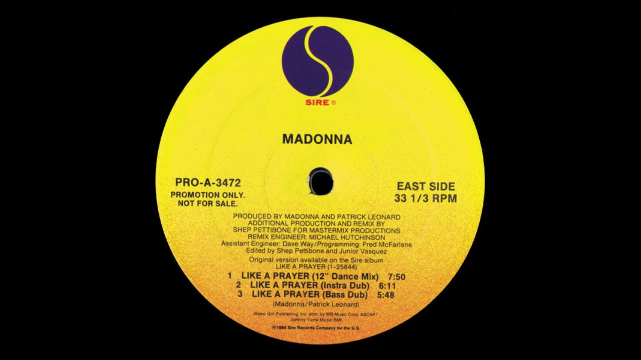 Like A Prayer (12" Dance Mix) - Madonna - YouTube