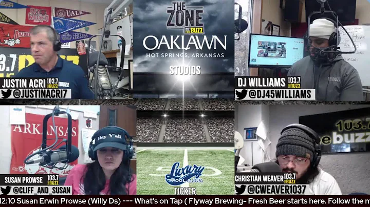 The Zone with Justin Acri and DJ Williams is LIVE in The Oaklawn Hot Springs Studio!