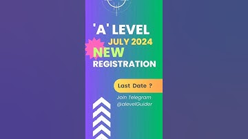A Level Registration July 2024 | A लेवल जुलाई 2024 रजिस्ट्रेशन शुरू #Alevel2024 #ALevelRegistration