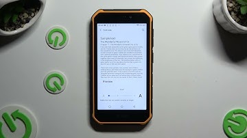 How to Adjust the System Font Size on ULEFONE Armor X7 Pro
