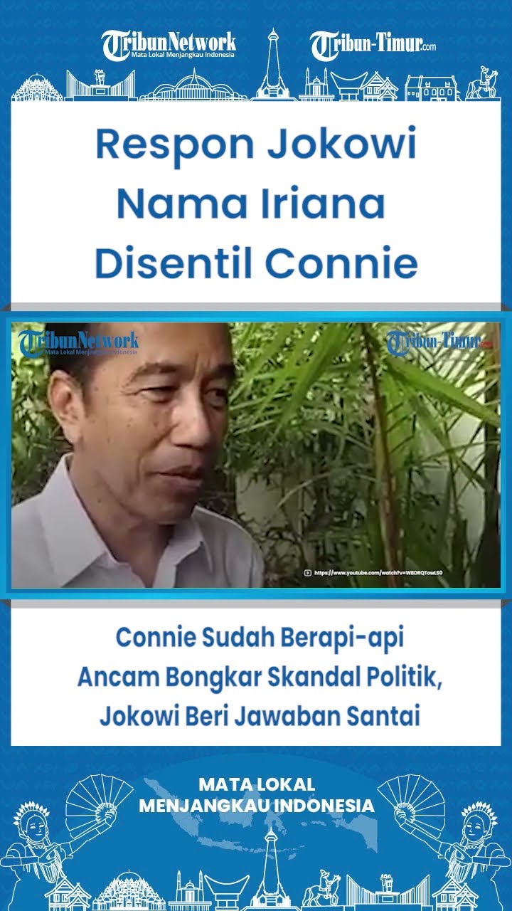 SHORT Connie Sudah Berapi api Ancam Bongkar Skandal Politik, Jokowi Beri Jawaban Santai