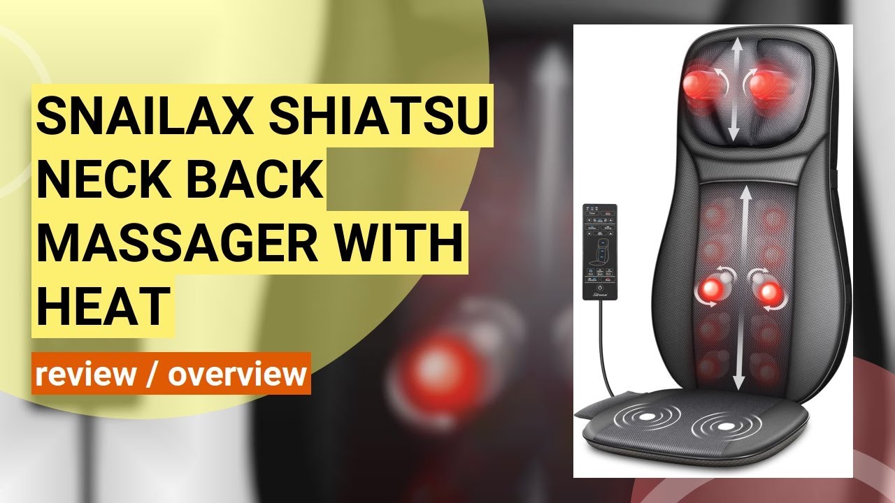 Snailax Shiatsu Neck & Back Massager Review: Ultimate Relaxation Experience!