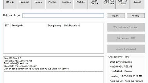 LinksVIP Tool Get link Fshare 4share Tên lửa tốc độ siêu nhanh
