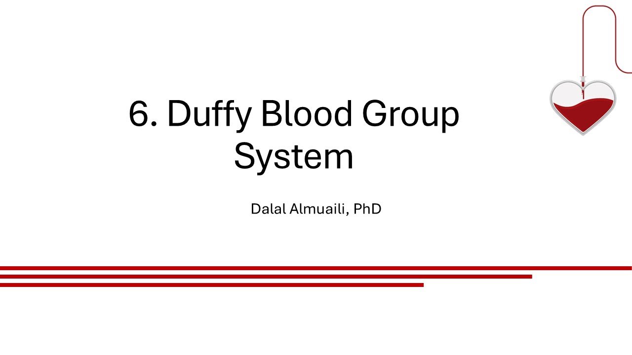 6 Duffy Blood Group System - YouTube