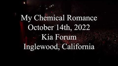 My Chemical Romance Live At The Kia Forum, Inglewood, California (October 14th, 2022) 4K