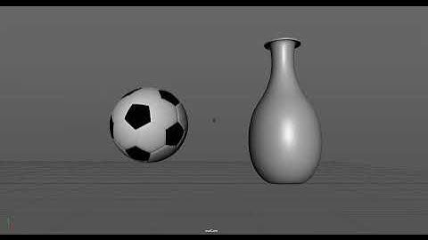 3d animation assignment (ball bouncing and knocked a vase down)