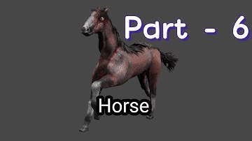 Part -6 of 3-D Horse Modelling in Blender #3d #blender #tutorial #blenderart #3dmodeling #blenderart