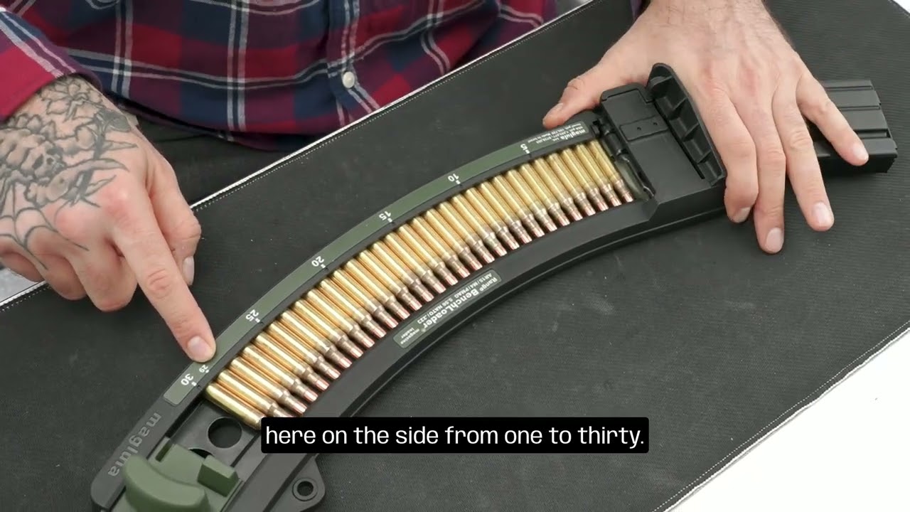 Magazine Speedloader For 5.56/.223 AR-15 Mags - Loads 30 Rounds Fast, PETG, USA Made 4 thumbnail image