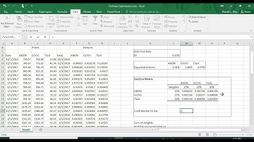 Portfolio Optimization in Excel - Revised