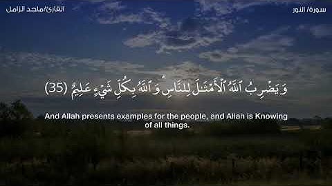 [ الله نور السماوات والأرض ] تلاوة مميزة للشيخ #ماجد_الزامل