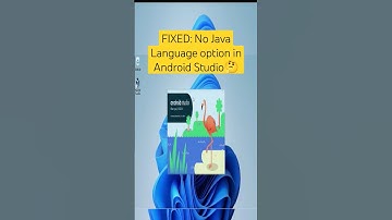 Fixed :No java language in flamingo Android Studio #shortsfeed #viral #ytshorts #andriod #viralvideo