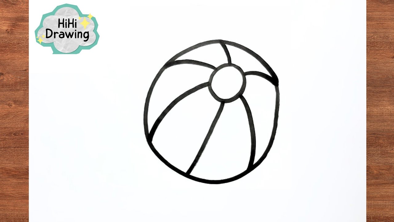 How to Draw Beach Ball for Summer Equipment | Easy Drawing Step by Step ...