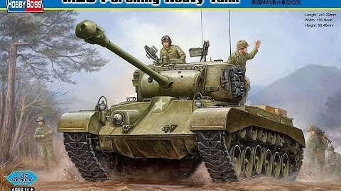 HobbyBoss 1/35 M26 Pershing Heavy Tank..Plastic Kit Build & Review.