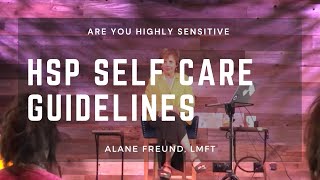 HSP Self Care Guidelines