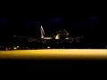 FS2004 AirFrance B747 Night Landing @ Heathrow intl Airport
