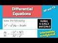 #Differential Equations #Homogeneous Differential Equations # Ex:8(c) II. 2,3