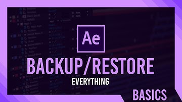 Backup/Restore/Migrate ALL Settings, Presets | After Effects
