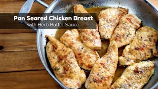 Pan seared chicken breasts with herb butter sauce. juicy and tender
breast recipe. easy that are pan...