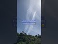 宮島の上空にケムトレイルがたくさん撒かれていた（4月24日撮影）
