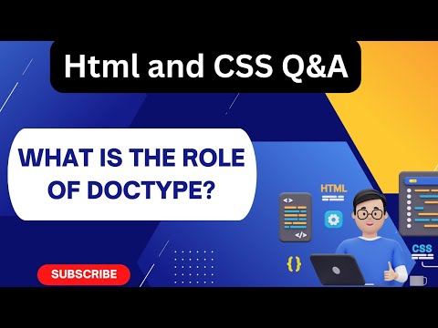 What is the role of DOCTYPE in HTML 03 - YouTube