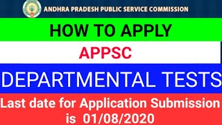 APPSC| HOW TO APPLY DEPARTMENTAL TESTS screenshot 4