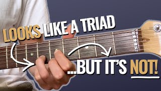 Check out THIS Guitar Chord TRICK Triads as seventh chords