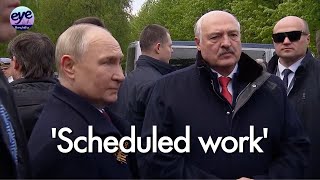 Putin and Lukashenko on tactical nuclear weapons exercises