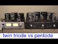 tonal colour comparision ; 2W 6AS7G triode class A vs 25W KT150 pentode UL class AB. FLUXION design