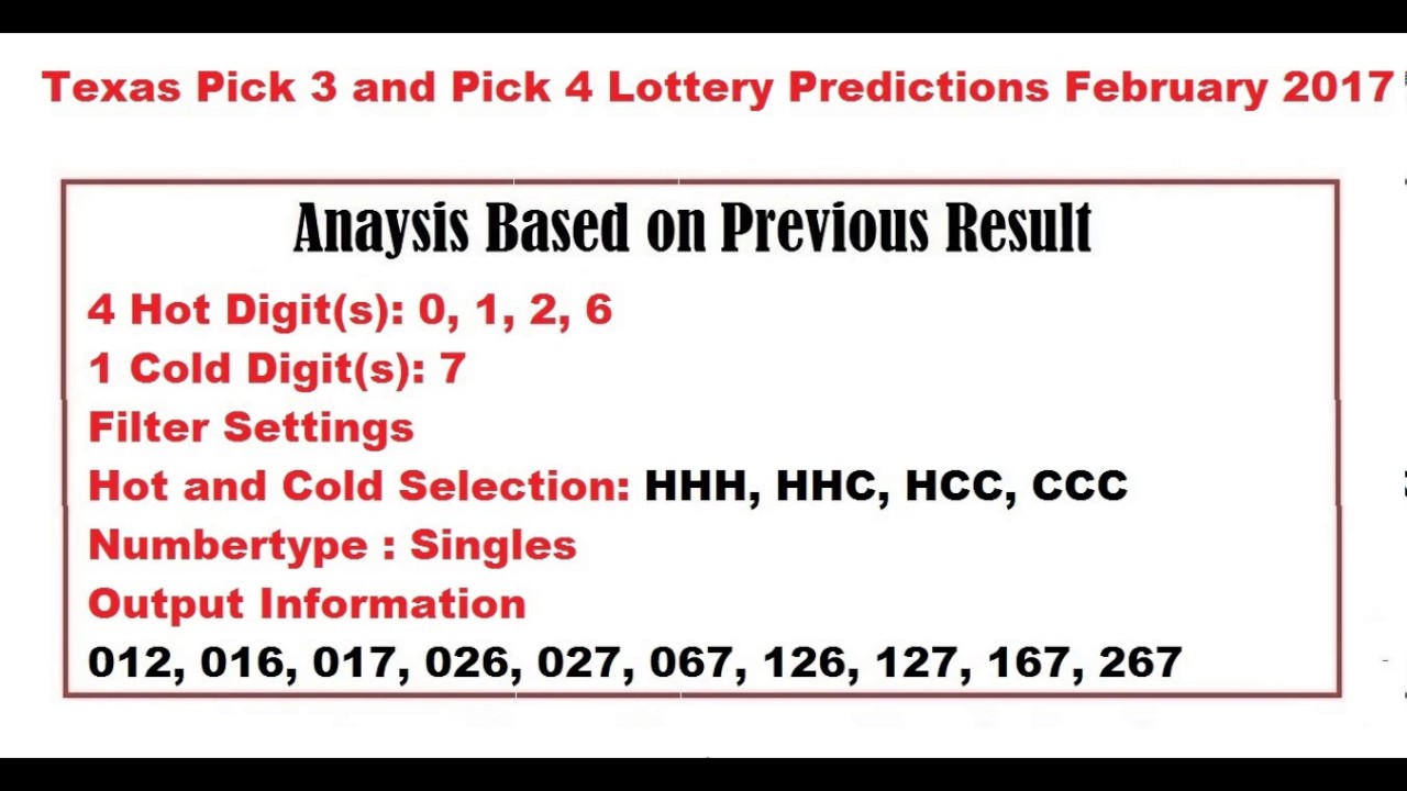 Pick 3 Frequency Chart Nc