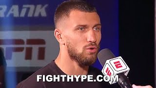 LOMACHENKO FINAL WORDS FOR TEOFIMO LOPEZ; REACTS TO INTENSE FACE OFF: \\