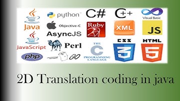 Translation coding in java| 2D | Computer graphics | JAVA Programming