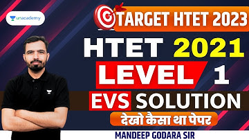 HTET 2021 level 1 PRT EVS Complete Solution By Mandeep Godara Sir #htet_2023 #evs