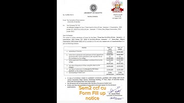 Calcutta University Sem2 ccf exam notice| #ccf #cu #exam #notice #sem2 #sem2ccf #cusem2ccfexamnotice