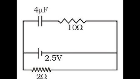 2.1 A capacitor of 4 µ F is connected as shown in the circuit (Fig. 2.1).The internal resistance of