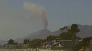 Carpenteria Beach, The Day of the Santa Barbara fire