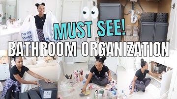 BADKAMERORGANISATIE 2021 | ORGANISEER ONDER DE BADKAMERWASTAFEL | SCHOONMAKEN, OPRUIMEN EN ORGANI...