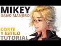 MIKEY Tokyo Revengers CORTE DE CABELLO (Tutorial Sano Manjiro, cabello largo HOMBRES 2022) cosplay