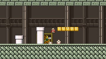 Super Mario Bros. X (SMBX) Custom Level - Dry Bowser Fortress