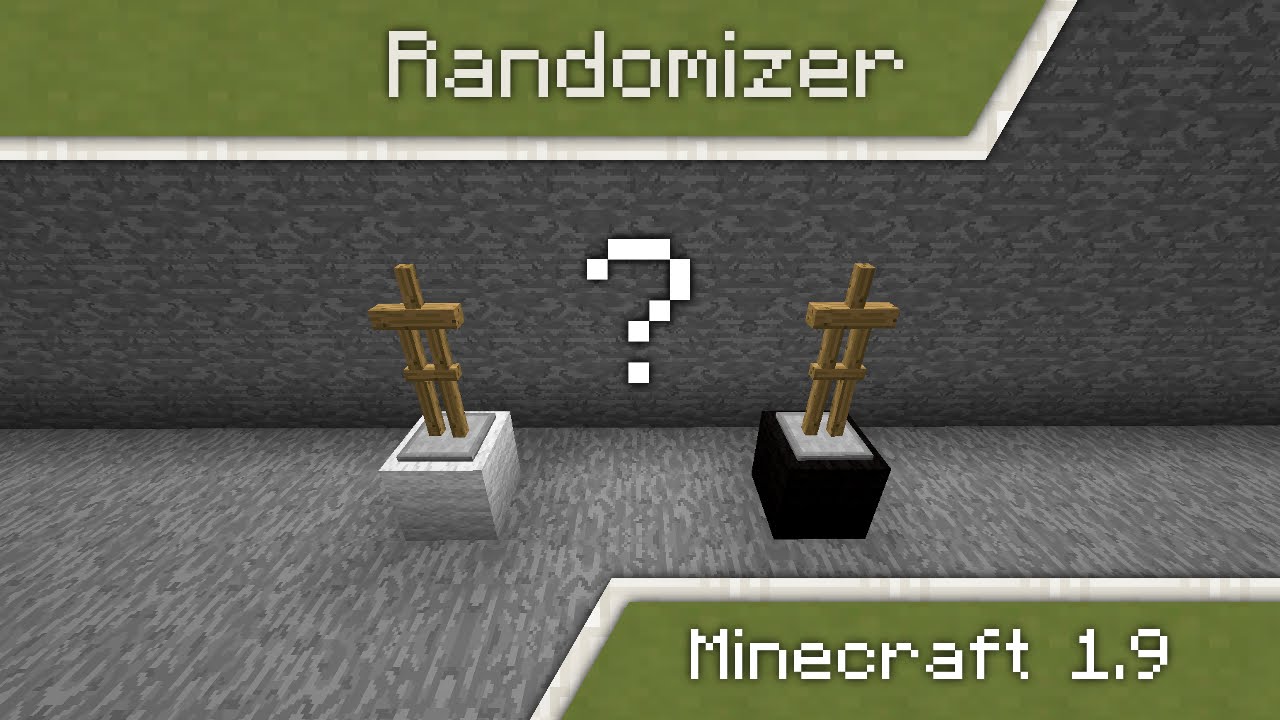 random minecraft block generator wheel