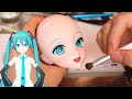 【HATUNE MIKU DOLL】初音ミクのヘッドメイクしてみました！【HEAD MAKE】