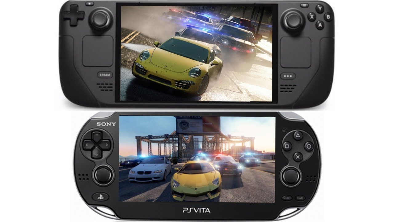Need For Speed Most Wanted Steam Deck vs PS Vita Side by Side
