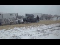 Massive 50 car pile up on the I-40 outside of Albuquerque, NM.