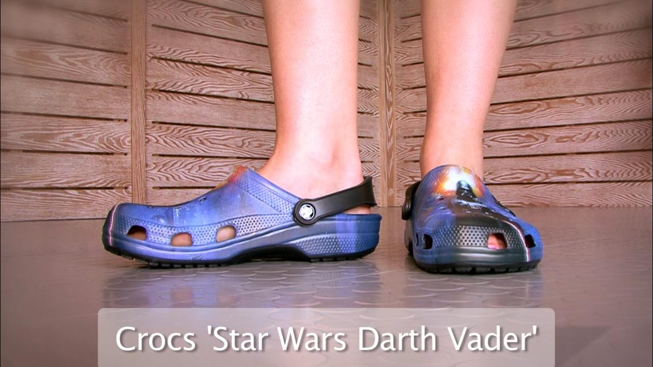 Star Wars Crocs Adults Classic Darth Vader Clog at World of Clogs - YouTube