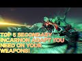 Warframe top 5 secondary incarnon adapters you need on your weapons