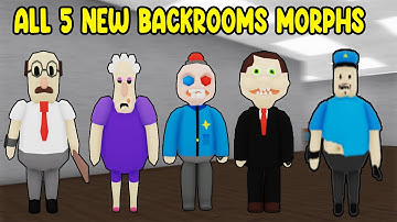 UPDATE - How To Find ALL 5 NEW BACKROOMS MORPHS in Find The Backrooms Morphs