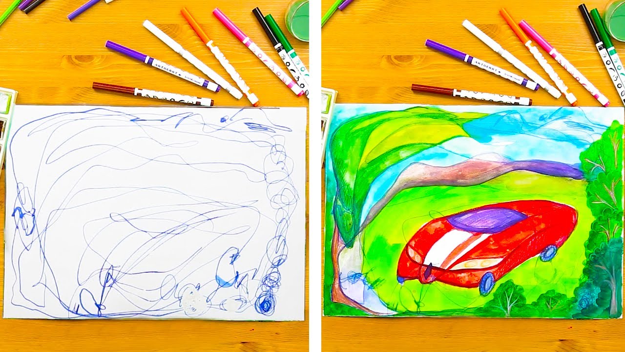25 FUNNY WAYS DRAW WITH YOUR CHILDREN